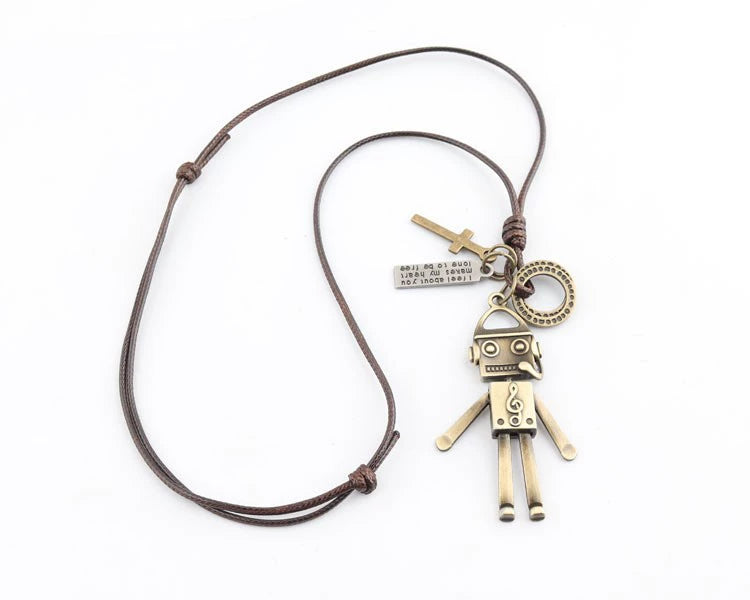 Movable Robot Men's and Women's Long TikTok Sweater Chain