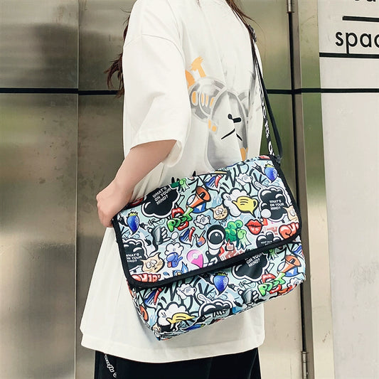 Street Cool Graffiti Hip Hop Super Hot Boy Crossbody Bag