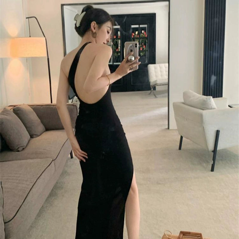 Women's Black Dress New Arrival Floor-Length Evening Dress