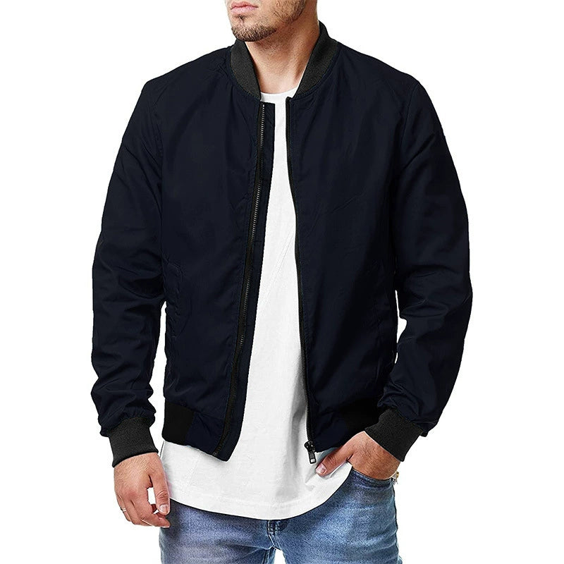 Men's Jacket with Zipper Outwear