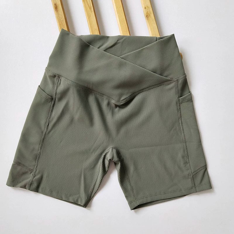 Pocket Slim-Fit Slim Looking Outdoor Sports Cycling Shorts