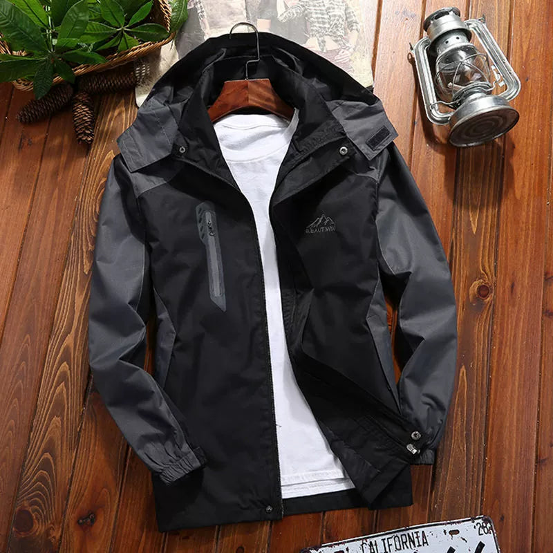 Spring & Fall Mountaineering Clothing Waterproof Loose Raccoon Shell Jacket