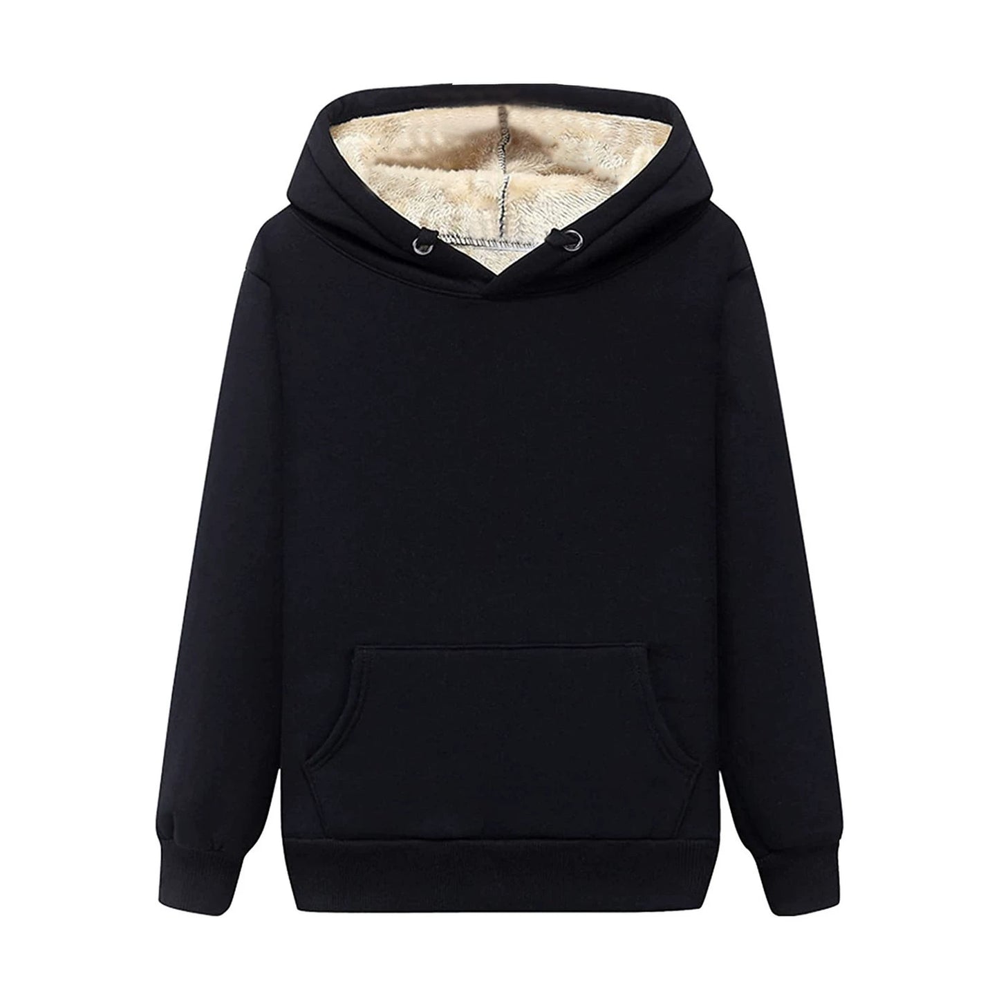 Thick Fleece Hooded Thickened Sweater