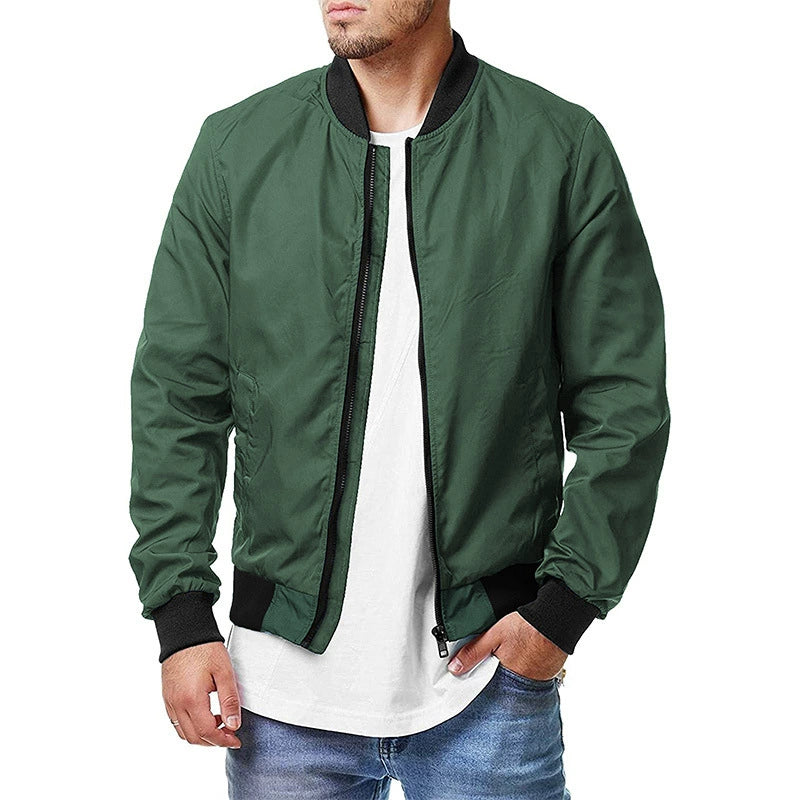 Men's Jacket with Zipper Outwear