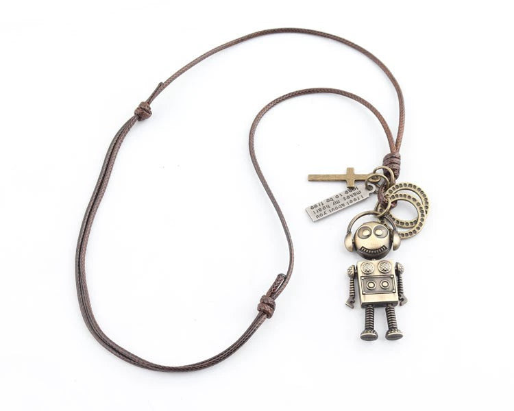 Movable Robot Men's and Women's Long TikTok Sweater Chain