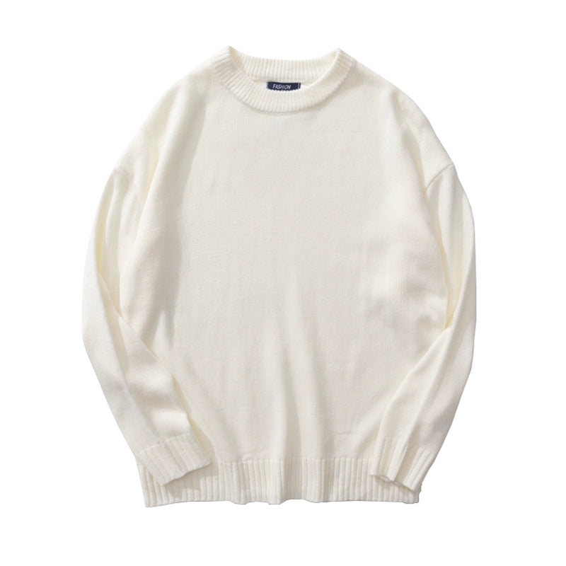 Boyue Casual Simple Hong Kong Style round Neck Sweater