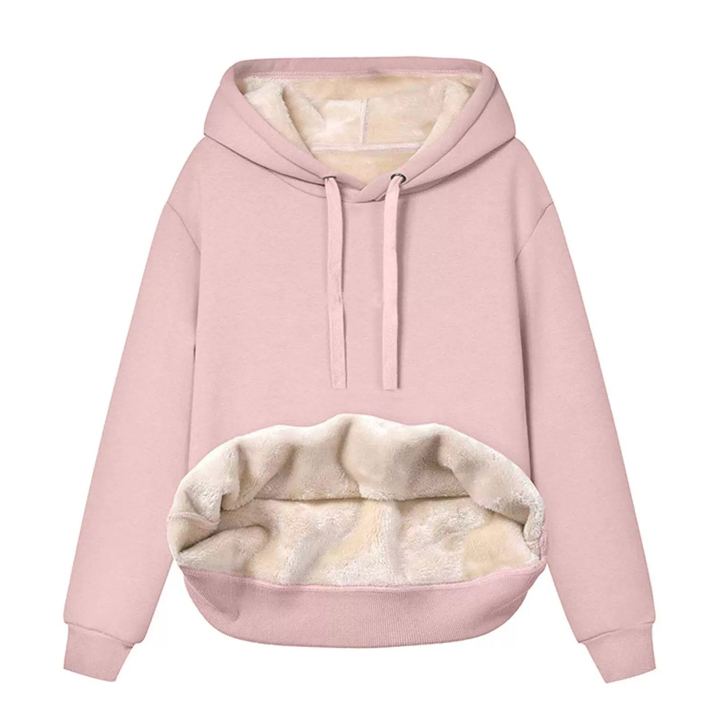 Thick Fleece Hooded Thickened Sweater