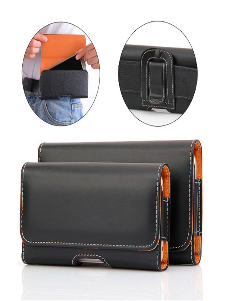 Elderly Belt Cell Phone Case for Iphone12 Waist Hanging Wear Belt IPhoneX Leather Case Xsmax Belt Bag Horizontal