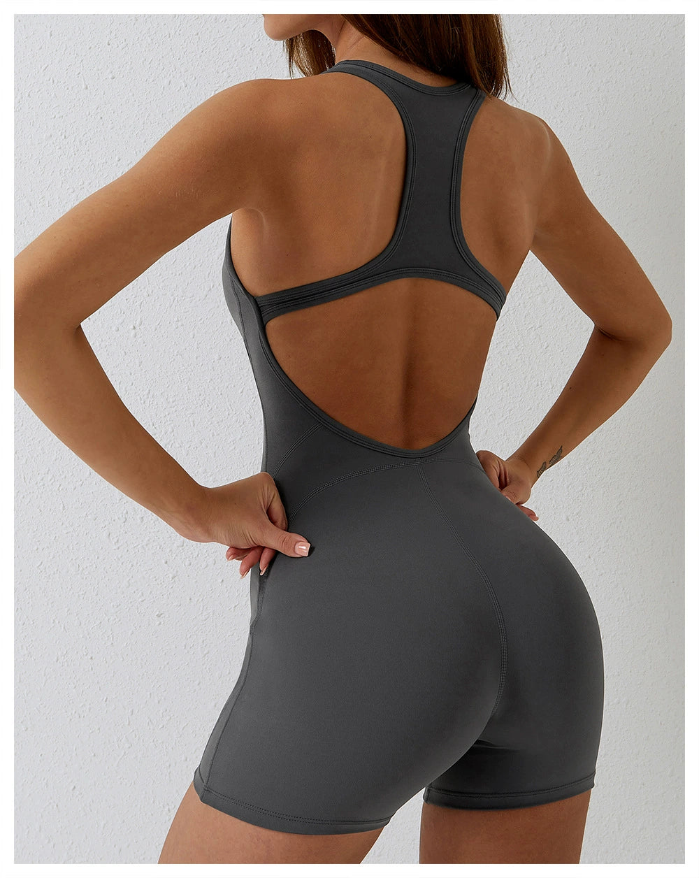 Air Chest Pad Bum Lift Shorts Yoga Bodysuit