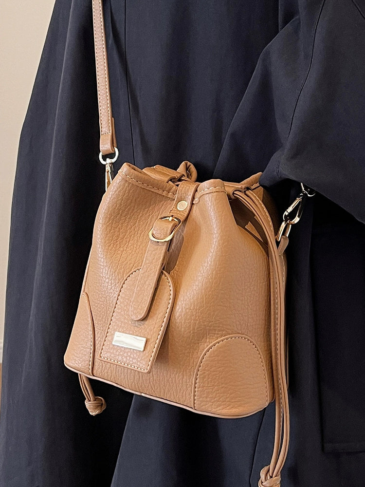 Women's Fancy All-Matching Autumn Work Clothing Bucket Bag