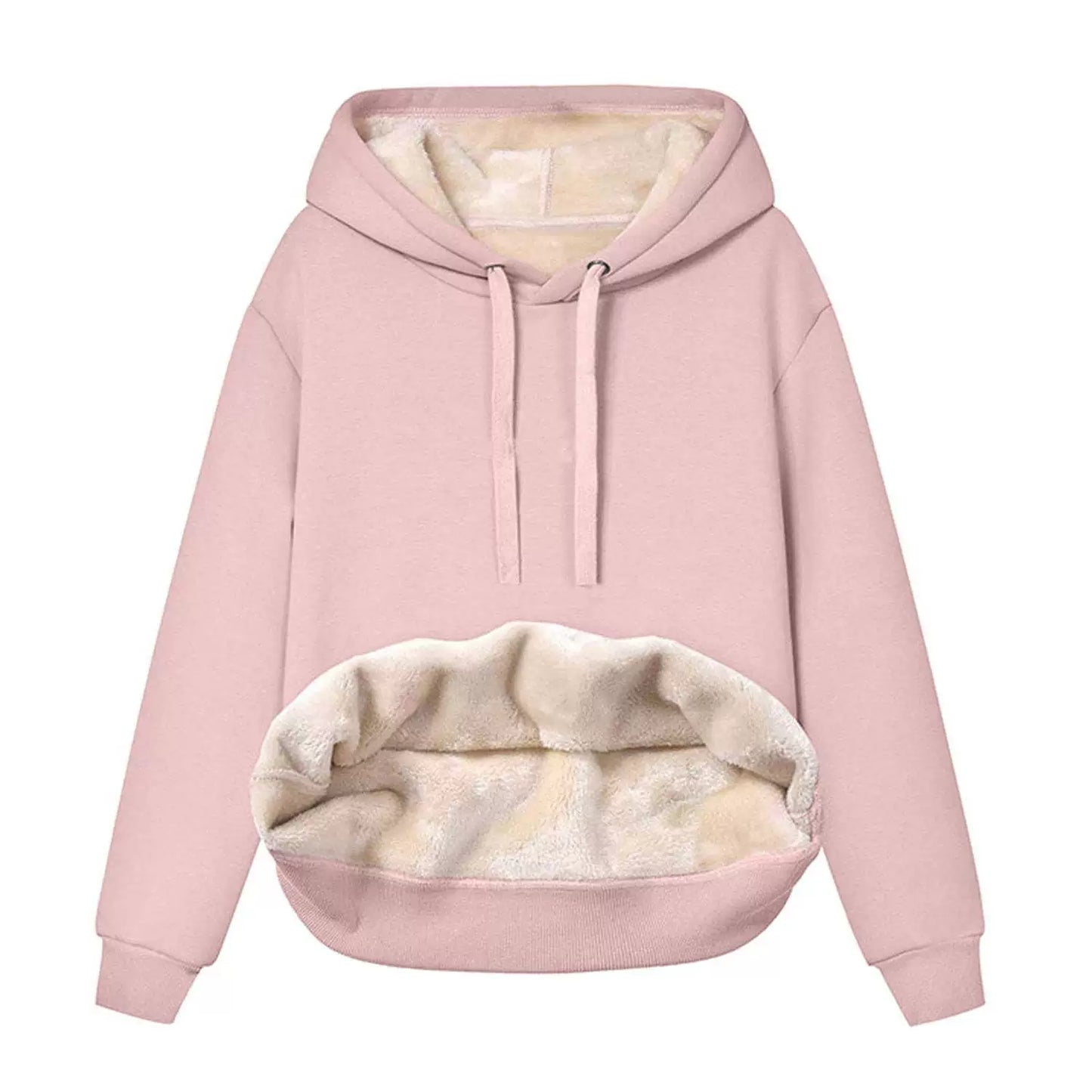 Thick Fleece Hooded Thickened Sweater