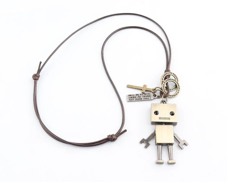 Movable Robot Men's and Women's Long TikTok Sweater Chain