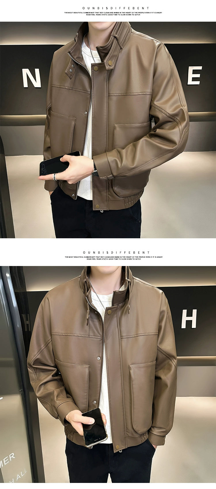 Fall/Winter Korean Style Trendy Slim Fit Jacket Motorcycle