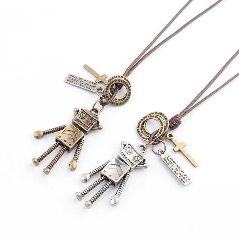 Movable Robot Men's and Women's Long TikTok Sweater Chain