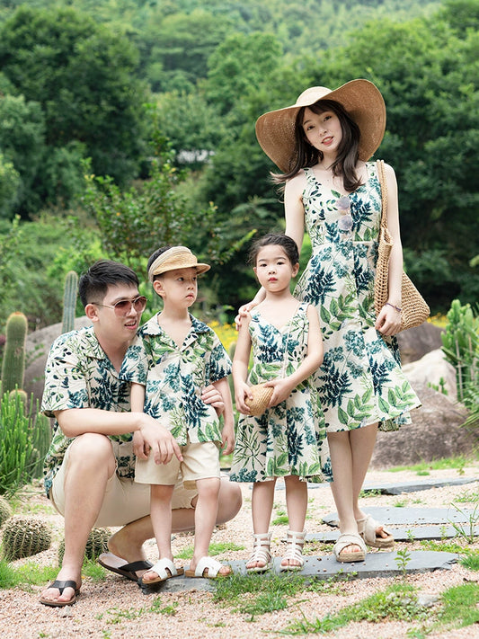 Seaside Vacation Beach Yunnan Hawaiian Style Parent-Child Clothing