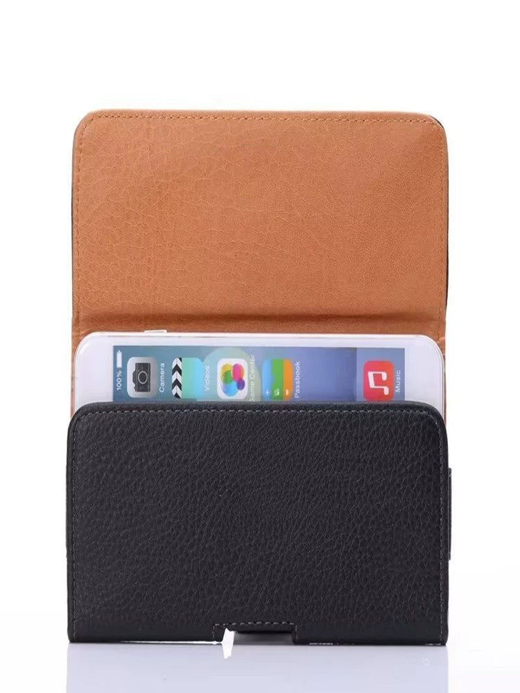 Elderly Belt Cell Phone Case for Iphone12 Waist Hanging Wear Belt IPhoneX Leather Case Xsmax Belt Bag Horizontal