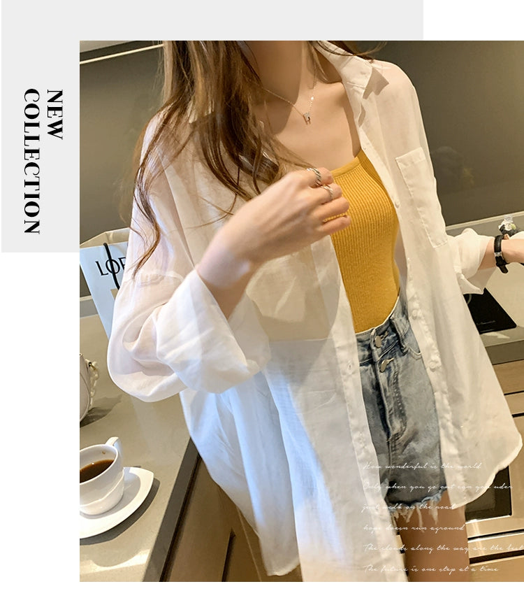 Korean-Style Loose-Fit Long-Sleeve Cardigan