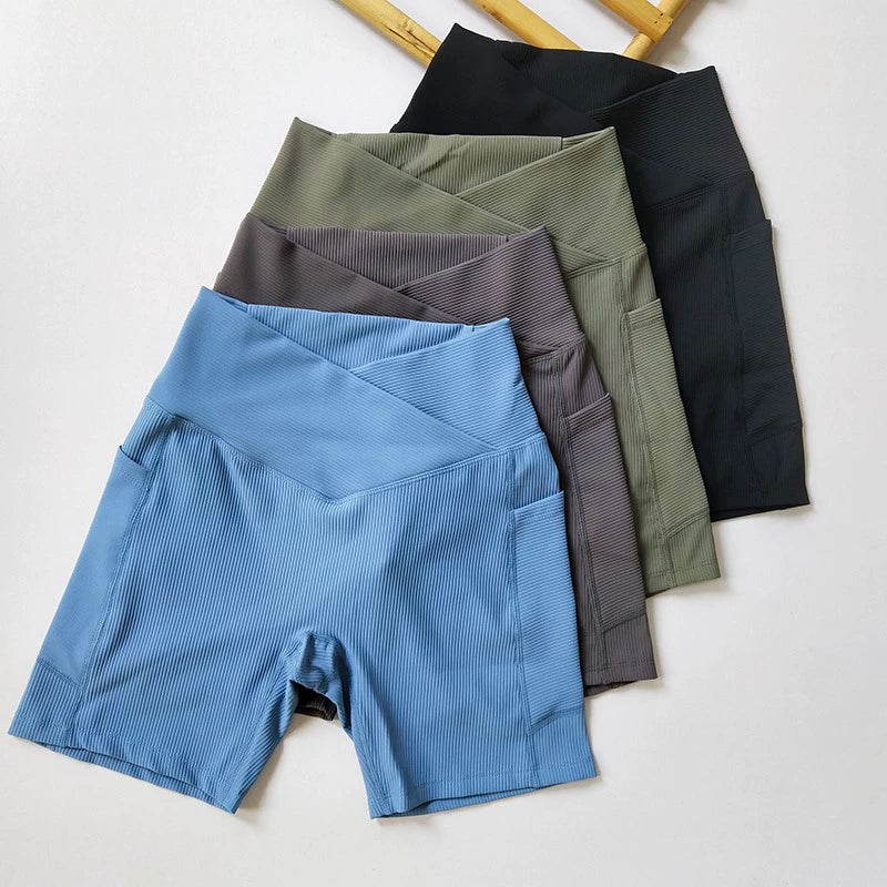 Pocket Slim-Fit Slim Looking Outdoor Sports Cycling Shorts