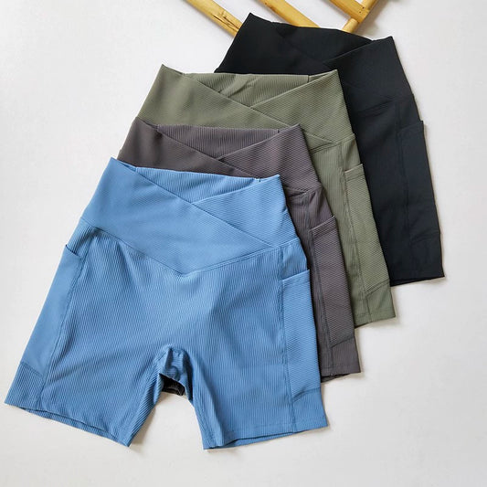 Pocket Slim-Fit Slim Looking Outdoor Sports Cycling Shorts