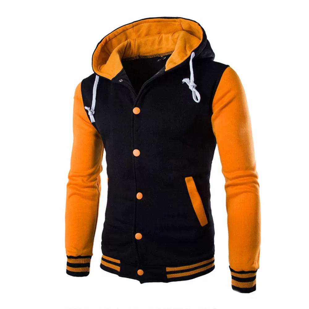 Men's Hooded Sweatshirt Casual Winter Jacket for Men