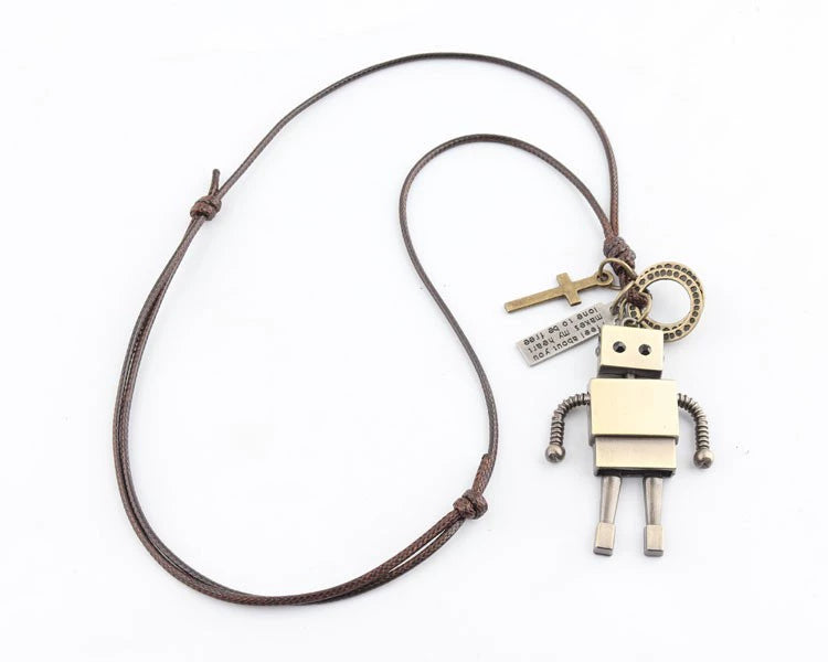 Movable Robot Men's and Women's Long TikTok Sweater Chain