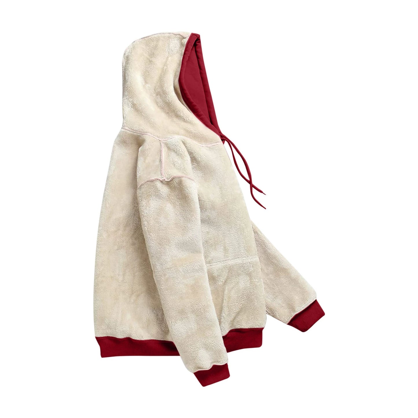 Thick Fleece Hooded Thickened Sweater