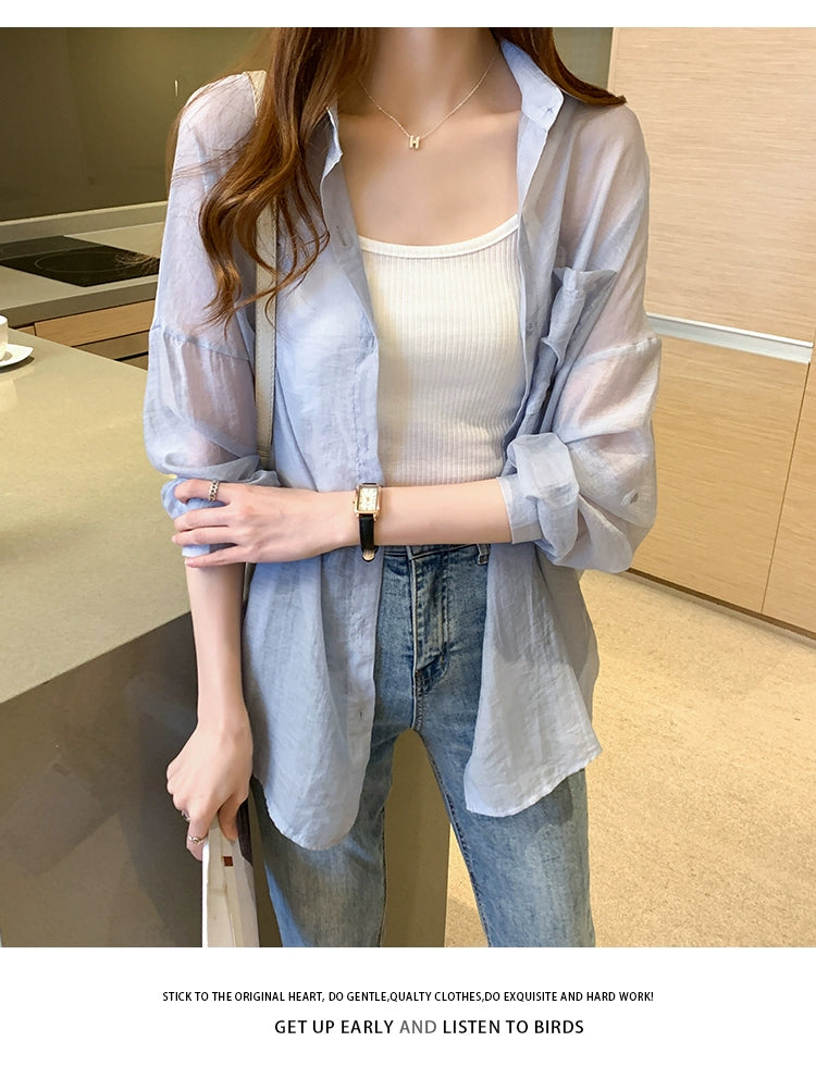 Korean-Style Loose-Fit Long-Sleeve Cardigan