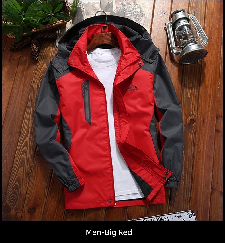 Spring & Fall Mountaineering Clothing Waterproof Loose Raccoon Shell Jacket