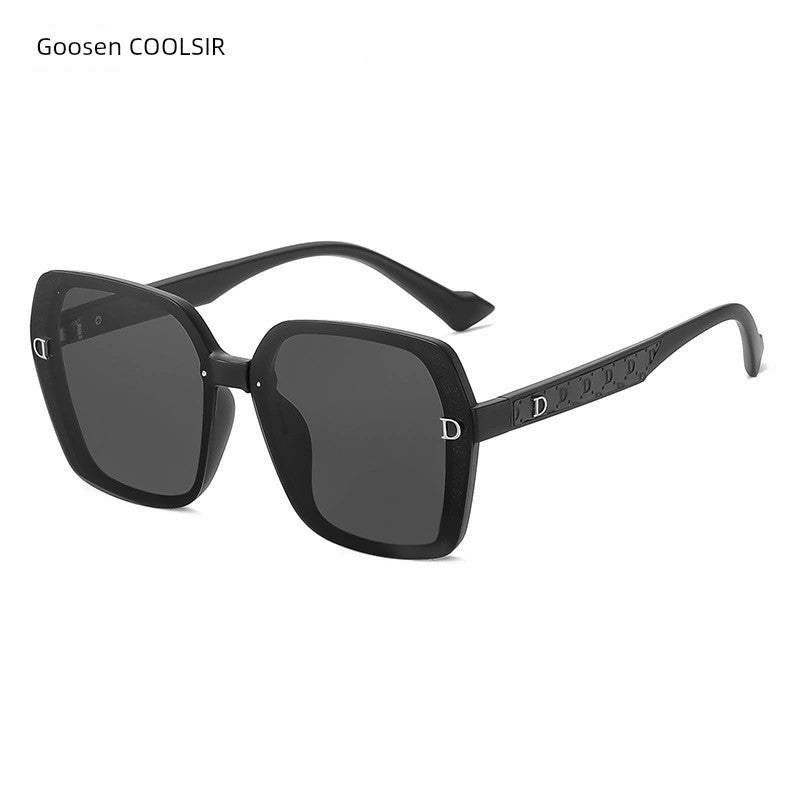 New Arrival Pc Sunglasses Female Fashion Large Rim Polarized Sunglasses Trend Street Snap Sunglasses for Driving Yb2103