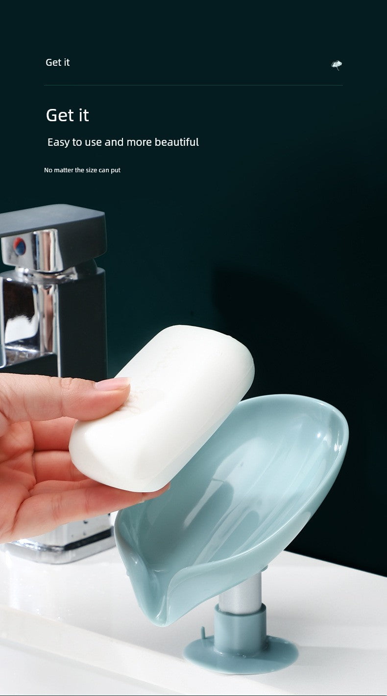 Vertical Punch-Free Drainage Accessible Luxury Handy Gadget Soap Dish