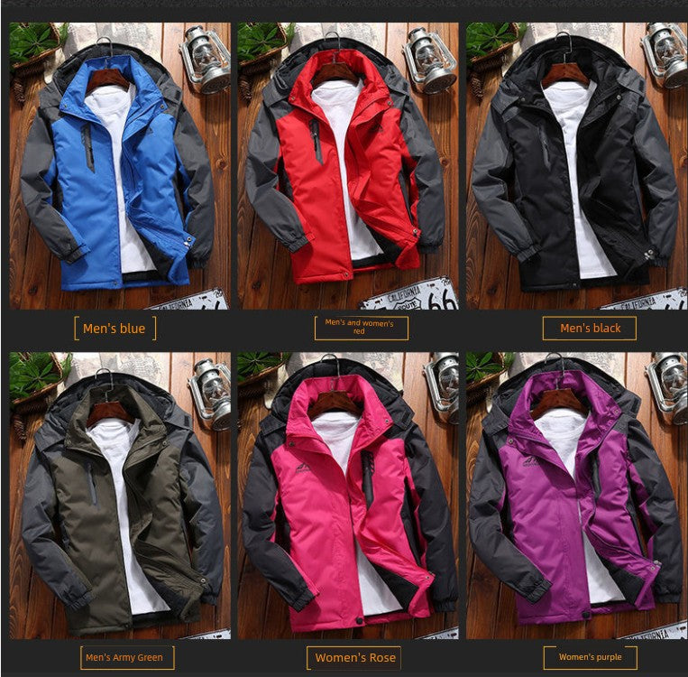 Spring & Fall Mountaineering Clothing Waterproof Loose Raccoon Shell Jacket