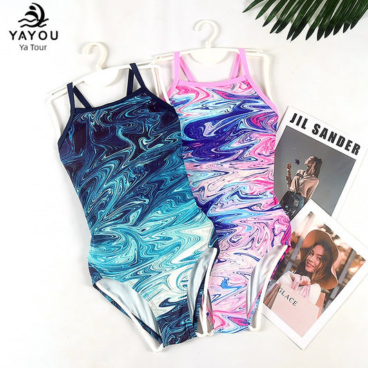 Small Discount New Arrival Racing Swimsuit Women's One-Piece Swimming Suit Training Competitive Triangle Sports Single Layer Professional Swimming