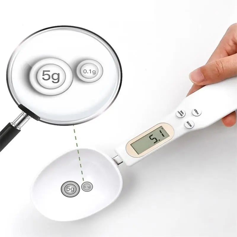 LCD Digital Measurement Adjustable Weighing Spoon Kitchen Scale Electronic Measuring Spoon Coffee Powder Scale Baking Scale