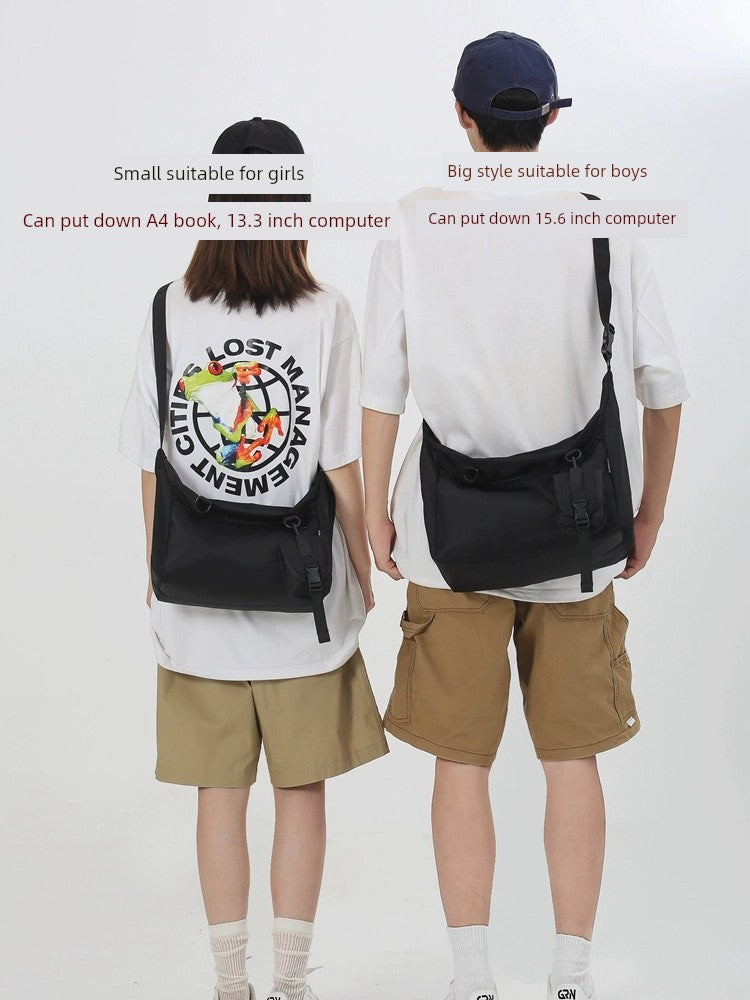 Japanese Style Students Casual Men's Work Clothing Crossbody Bag