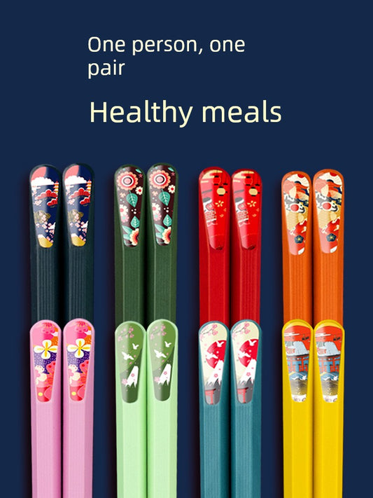 Usemd Good-looking Special Alloy Chopsticks for Meal Sharing