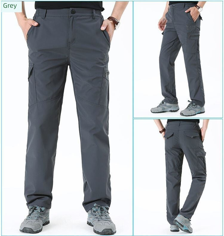 Thick Outdoor Multi-Bag Loose Straight Charge Quick-Dry Pants