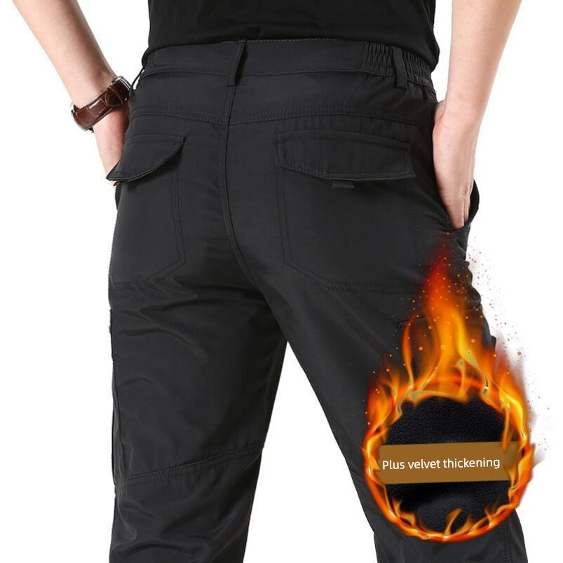 Thick Outdoor Multi-Bag Loose Straight Charge Quick-Dry Pants