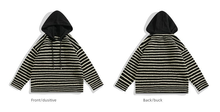 Patchwork Boyue Jump Autumn and Winter Pullover Hooded Sweater