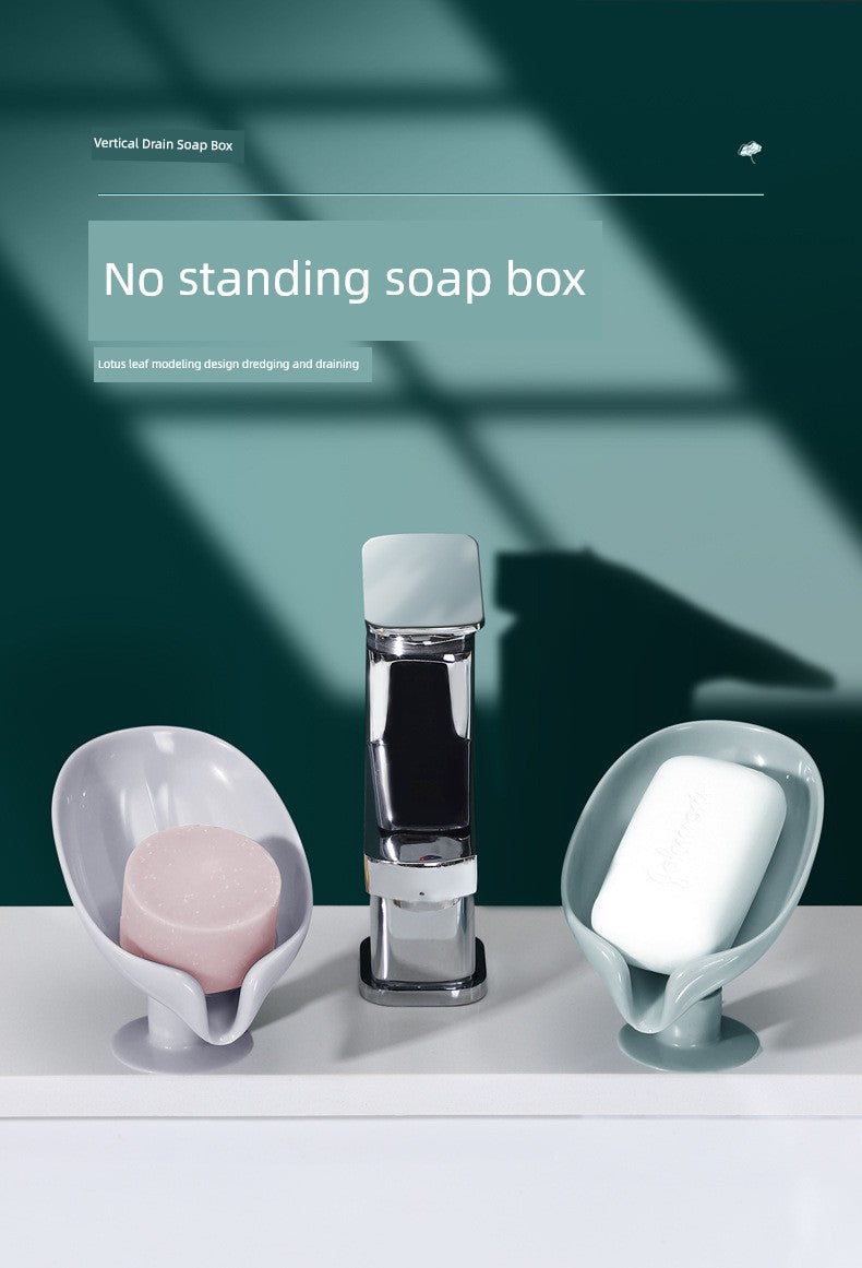 Vertical Punch-Free Drainage Accessible Luxury Handy Gadget Soap Dish