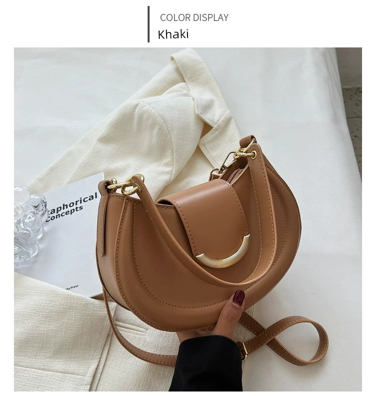 Women's Bag Retro Spring/Summer Popular Hot-Selling Product Saddle Bag