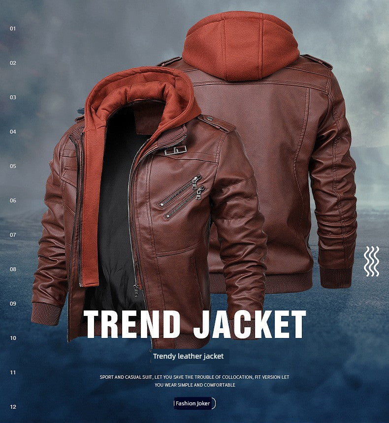 Fashion Leak-Picking Hooded Autumn Loose Casual Motorcycle Clothing