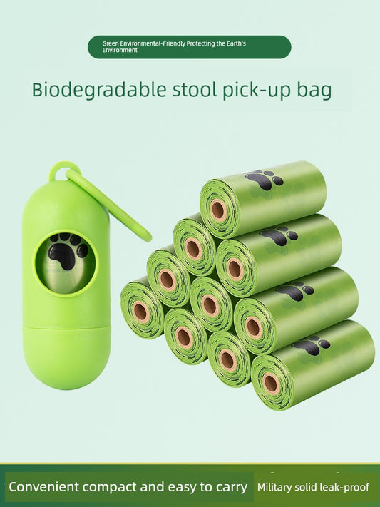 Thickened Dog Poop Bag Environmental-Friendly Garbage Bag Pet Poop Picking Bag Pooper Scooper Poop Cleaning Artifact Cat Litter Bag Degradable