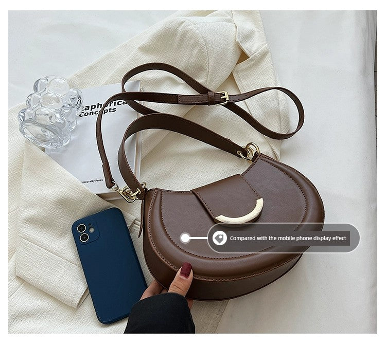 Women's Bag Retro Spring/Summer Popular Hot-Selling Product Saddle Bag