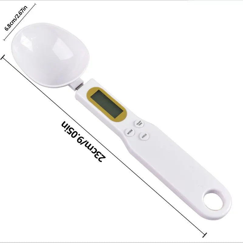 LCD Digital Measurement Adjustable Weighing Spoon Kitchen Scale Electronic Measuring Spoon Coffee Powder Scale Baking Scale