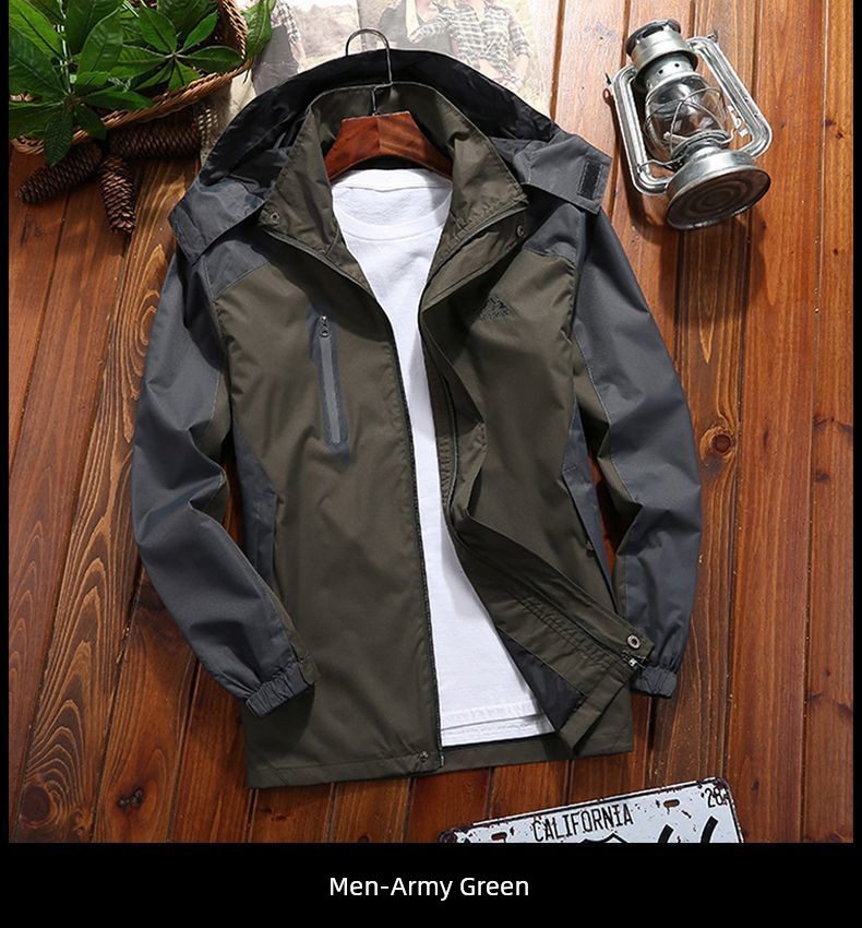 Spring & Fall Mountaineering Clothing Waterproof Loose Raccoon Shell Jacket