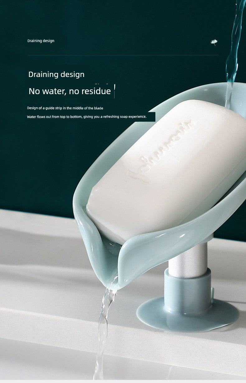 Vertical Punch-Free Drainage Accessible Luxury Handy Gadget Soap Dish