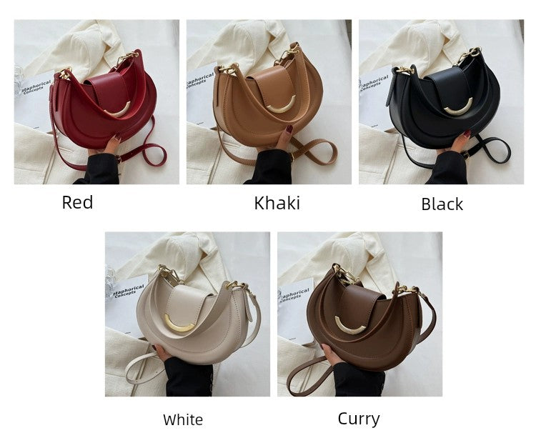 Women's Bag Retro Spring/Summer Popular Hot-Selling Product Saddle Bag