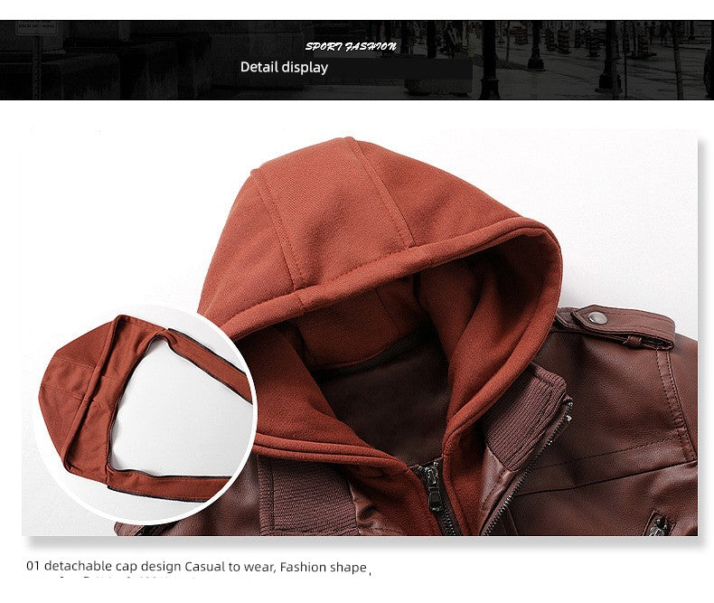 Fashion Leak-Picking Hooded Autumn Loose Casual Motorcycle Clothing