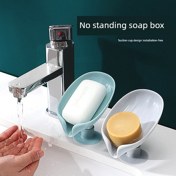 Vertical Punch-Free Drainage Accessible Luxury Handy Gadget Soap Dish