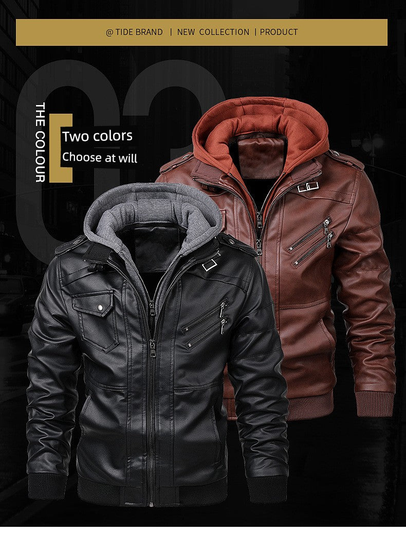 Fashion Leak-Picking Hooded Autumn Loose Casual Motorcycle Clothing